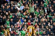 9 April 2023; Supporters react during the Allianz Hurling League Final match between Kilkenny and Limerick at Páirc Ui Chaoimh in Cork. Photo by Eóin Noonan/Sportsfile