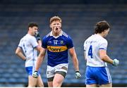 9 April 2023; Stephen Quirke of Tipperary celebrates after scoring his side's second goal during the Munster GAA Football Senior Championship Quarter-Final match between Tipperary and Waterford at FBD Semple Stadium in Thurles, Tipperary. Photo by Stephen Marken/Sportsfile
