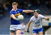 9 April 2023; Stephen Quirke of Tipperary in action against Darragh Ó Cathasaigh of Waterford during the Munster GAA Football Senior Championship Quarter-Final match between Tipperary and Waterford at FBD Semple Stadium in Thurles, Tipperary. Photo by Stephen Marken/Sportsfile