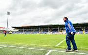 9 April 2023; Tipperary manager David Power reacts during the Munster GAA Football Senior Championship Quarter-Final match between Tipperary and Waterford at FBD Semple Stadium in Thurles, Tipperary. Photo by Stephen Marken/Sportsfile