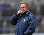 9 April 2023; Clare manager Colm Collins during the Munster GAA Football Senior Championship Quarter-Final match between Clare and Cork at Cusack Park in Ennis, Clare. Photo by Piaras Ó Mídheach/Sportsfile