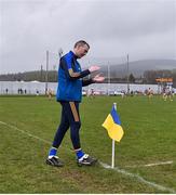 9 April 2023; Wicklow manager Oisín McConville reacts to the final whistle after the Leinster GAA Football Senior Championship Round 1 match between Wicklow and Carlow at Echelon Park in Aughrim, Wicklow. Photo by Daire Brennan/Sportsfile