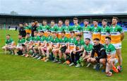 9 April 2023; The Offaly squad before the Leinster GAA Football Senior Championship Round 1 match between Longford and Offaly at Glennon Brothers Pearse Park in Longford. Photo by Ray McManus/Sportsfile