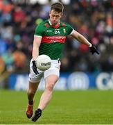 9 April 2023; Cillian O’Connor of Mayo during the Connacht GAA Football Senior Championship Quarter-Final match between Mayo and Roscommon at Hastings Insurance MacHale Park in Castlebar, Mayo. Photo by Ramsey Cardy/Sportsfile