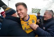 9 April 2023; Niall Daly of Roscommon celebrates after the Connacht GAA Football Senior Championship Quarter-Final match between Mayo and Roscommon at Hastings Insurance MacHale Park in Castlebar, Mayo. Photo by Ray Ryan/Sportsfile