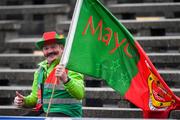 9 April 2023; Mayo supporter and refree Martin Corcoran during the Connacht GAA Football Senior Championship Quarter-Final match between Mayo and Roscommon at Hastings Insurance MacHale Park in Castlebar, Mayo. Photo by Ray Ryan/Sportsfile