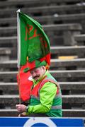 9 April 2023; Mayo supporter and refree Martin Corcoran during the Connacht GAA Football Senior Championship Quarter-Final match between Mayo and Roscommon at Hastings Insurance MacHale Park in Castlebar, Mayo. Photo by Ray Ryan/Sportsfile