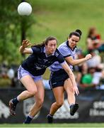 9 April 2023; Geraldine McLaughlin of Donegal and 2021 Allstars in action against Kayleigh Cronin of Kerry and 2022 Allstars during the TG4 LGFA All-Star exhibition match between the 2021 Allstars and the 2022 Allstars at St Edward's University in Austin, Texas, USA. Photo by Brendan Moran/Sportsfile