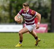 9 April 2023; Garrett Fitzgerald of Tullow RFC during the Bank of Ireland Provincial Towns Cup Semi-Final match between County Carlow FC and Tullow RFC at Enniscorthy RFC in Enniscorthy, Wexford. Photo by Matt Browne/Sportsfile