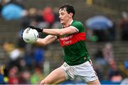 9 April 2023; Diarmuid O’Connor of Mayo during the Connacht GAA Football Senior Championship Quarter-Final match between Mayo and Roscommon at Hastings Insurance MacHale Park in Castlebar, Mayo. Photo by Ramsey Cardy/Sportsfile
