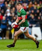 9 April 2023; Jordan Flynn of Mayo during the Connacht GAA Football Senior Championship Quarter-Final match between Mayo and Roscommon at Hastings Insurance MacHale Park in Castlebar, Mayo. Photo by Ramsey Cardy/Sportsfile