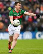 9 April 2023; Cillian O’Connor of Mayo during the Connacht GAA Football Senior Championship Quarter-Final match between Mayo and Roscommon at Hastings Insurance MacHale Park in Castlebar, Mayo. Photo by Ramsey Cardy/Sportsfile