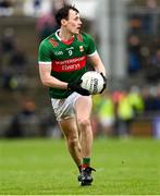 9 April 2023; Diarmuid O’Connor of Mayo during the Connacht GAA Football Senior Championship Quarter-Final match between Mayo and Roscommon at Hastings Insurance MacHale Park in Castlebar, Mayo. Photo by Ramsey Cardy/Sportsfile