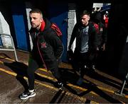 10 April 2023; Keith Ward of Dundalk arrives before the SSE Airtricity Men's Premier Division match between Cork City and Dundalk at Turner's Cross in Cork. Photo by Eóin Noonan/Sportsfile