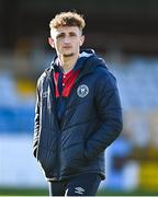 10 April 2023; Sam Curtis of St Patrick's Athletic before the SSE Airtricity Men's Premier Division match between Drogheda United and St Patrick's Athletic at Weaver's Park in Drogheda, Louth. Photo by Ben McShane/Sportsfile