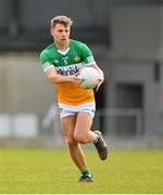 9 April 2023; Rory Egan of Offaly during the Leinster GAA Football Senior Championship Round 1 match between Longford and Offaly at Glennon Brothers Pearse Park in Longford. Photo by Ray McManus/Sportsfile