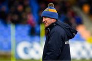 9 April 2023; Longford manager Paddy Christie before the Leinster GAA Football Senior Championship Round 1 match between Longford and Offaly at Glennon Brothers Pearse Park in Longford. Photo by Ray McManus/Sportsfile