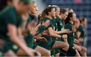 10 April 2023; Abbie Larkin and teammates warm up during a Republic of Ireland women training session at Citypark in St Louis, Missouri, USA. Photo by Stephen McCarthy/Sportsfile