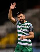 10 April 2023; Roberto Lopes of Shamrock Rovers after his side's victory in the SSE Airtricity Men's Premier Division match between Shamrock Rovers and UCD at Tallaght Stadium in Dublin. Photo by Piaras Ó Mídheach/Sportsfile