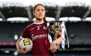 11 April 2023; In attendance at a photocall ahead of the 2023 Lidl Ladies National Football League Finals is Division 1 finalist Sarah Ní Loingsigh of Galway, at Croke Park in Dublin. The Divisions 1 and 2 Finals will be played at Croke Park next Saturday, April 15, followed by the Divisions 3 and 4 Finals at Parnell Park next Sunday, April 16. Photo by Sam Barnes/Sportsfile