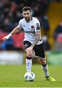 10 April 2023; Robbie McCourt of Dundalk during the SSE Airtricity Men's Premier Division match between Cork City and Dundalk at Turner's Cross in Cork. Photo by Eóin Noonan/Sportsfile