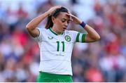 11 April 2023; Katie McCabe of Republic of Ireland reacts during the women's international friendly match between USA and Republic of Ireland at CITYPARK in St Louis, Missouri, USA. Photo by Stephen McCarthy/Sportsfile