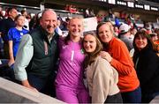 11 April 2023; Republic of Ireland goalkeeper Courtney Brosnan with family after the women's international friendly match between USA and Republic of Ireland at CITYPARK in St Louis, Missouri, USA. Photo by Stephen McCarthy/Sportsfile