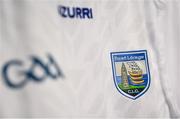 4 April 2023; A detailed view of the Waterford jersey during a squad portraits session at SETU Arena in Carriganore, Waterford. Photo by David Fitzgerald/Sportsfile