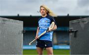 12 April 2023; Dublin camogie player Muireann Kelleher pictured in Parnell Park as Dublin GAA and main sponsor, AIG, launch the 2023 Championship. In their 10th year of sponsorship, AIG are proud to back the boys and girls in blue throughout their championship campaigns. To read more about benefits that Dublin GAA members can avail of with AIG, visit https://www.aig.ie/our-sponsorships/dublin-gaa. Photo by Seb Daly/Sportsfile