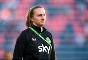 11 April 2023; Republic of Ireland's StatSports technician Niamh McDaid before the women's international friendly match between USA and Republic of Ireland at CITYPARK in St Louis, Missouri, USA. Photo by Stephen McCarthy/Sportsfile