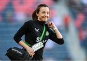 11 April 2023; Republic of Ireland physiotherapist Angela Kenneally before the women's international friendly match between USA and Republic of Ireland at CITYPARK in St Louis, Missouri, USA. Photo by Stephen McCarthy/Sportsfile