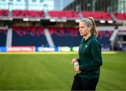 11 April 2023; Tara O'Hanlon of Republic of Ireland before the women's international friendly match between USA and Republic of Ireland at CITYPARK in St Louis, Missouri, USA. Photo by Stephen McCarthy/Sportsfile