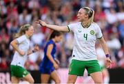 11 April 2023; Louise Quinn of Republic of Ireland during the women's international friendly match between USA and Republic of Ireland at CITYPARK in St Louis, Missouri, USA. Photo by Stephen McCarthy/Sportsfile