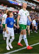 11 April 2023; Louise Quinn of Republic of Ireland before the women's international friendly match between USA and Republic of Ireland at CITYPARK in St Louis, Missouri, USA. Photo by Stephen McCarthy/Sportsfile