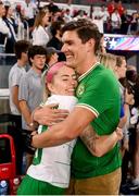 11 April 2023; Denise O'Sullivan of Republic of Ireland with her partner James after the women's international friendly match between USA and Republic of Ireland at CITYPARK in St Louis, Missouri, USA. Photo by Stephen McCarthy/Sportsfile