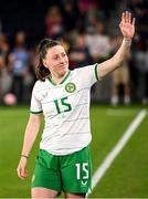 11 April 2023; Lucy Quinn of Republic of Ireland after the women's international friendly match between USA and Republic of Ireland at CITYPARK in St Louis, Missouri, USA. Photo by Stephen McCarthy/Sportsfile