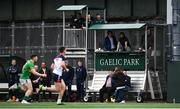 8 April 2023; GAAGO including commentator Darren Frehill, left, during the Connacht GAA Football Senior Championship quarter-final match between New York and Leitrim at Gaelic Park in New York, USA. Photo by David Fitzgerald/Sportsfile