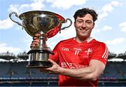 13 April 2023; Feidhelm Joyce of Louth in attendance at the launch of the Joe McDonagh, Christy Ring, Nickey Rackard & Lory Meagher Cup Competitions at Croke Park in Dublin.  Photo by Sam Barnes/Sportsfile