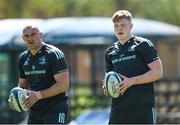 13 April 2023; Conor O’Tighearnaigh, right, and Rhys Ruddock during a Leinster Rugby squad training session at St Stithian's College in Johannesburg, South Africa. Photo by Harry Murphy/Sportsfile