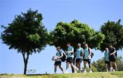 13 April 2023; Leinster players arrive for a Leinster Rugby squad training session at St Stithian's College in Johannesburg, South Africa. Photo by Harry Murphy/Sportsfile