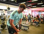 13 April 2023; Brian Deeny during a Leinster Rugby gym session at Virgin Active Gym in Johannesburg, South Africa. Photo by Harry Murphy/Sportsfile