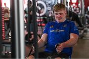 13 April 2023; Conor O’Tighearnaigh during a Leinster Rugby gym session at Virgin Active Gym in Johannesburg, South Africa. Photo by Harry Murphy/Sportsfile