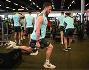 13 April 2023; Will Connors during a Leinster Rugby gym session at Virgin Active Gym in Johannesburg, South Africa. Photo by Harry Murphy/Sportsfile