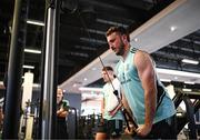 13 April 2023; Will Connors during a Leinster Rugby gym session at Virgin Active Gym in Johannesburg, South Africa. Photo by Harry Murphy/Sportsfile