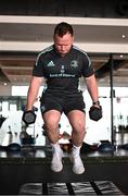 13 April 2023; Ed Byrne during a Leinster Rugby gym session at Virgin Active Gym in Johannesburg, South Africa. Photo by Harry Murphy/Sportsfile