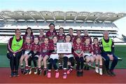 13 April 2023; The Kilbeggan Shamrocks, Westmeath, team pictured at the 2023 LGFA Go Games Activity Day at Croke Park, Dublin. Photo by Tyler Miller/Sportsfile