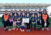 13 April 2023; The Bray Emmetts, Wicklow, team pictured at the 2023 LGFA Go Games Activity Day at Croke Park, Dublin. Photo by Tyler Miller/Sportsfile