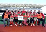 13 April 2023; The Ballymun Kickhams, Dublin, team pictured at the 2023 LGFA Go Games Activity Day at Croke Park, Dublin. Photo by Tyler Miller/Sportsfile