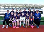 13 April 2023; The Grattons, Longford, team pictured at the 2023 LGFA Go Games Activity Day at Croke Park, Dublin. Photo by Tyler Miller/Sportsfile