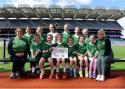 13 April 2023; The Shamrock's, Wexford, team pictured at the 2023 LGFA Go Games Activity Day at Croke Park, Dublin. Photo by Tyler Miller/Sportsfile